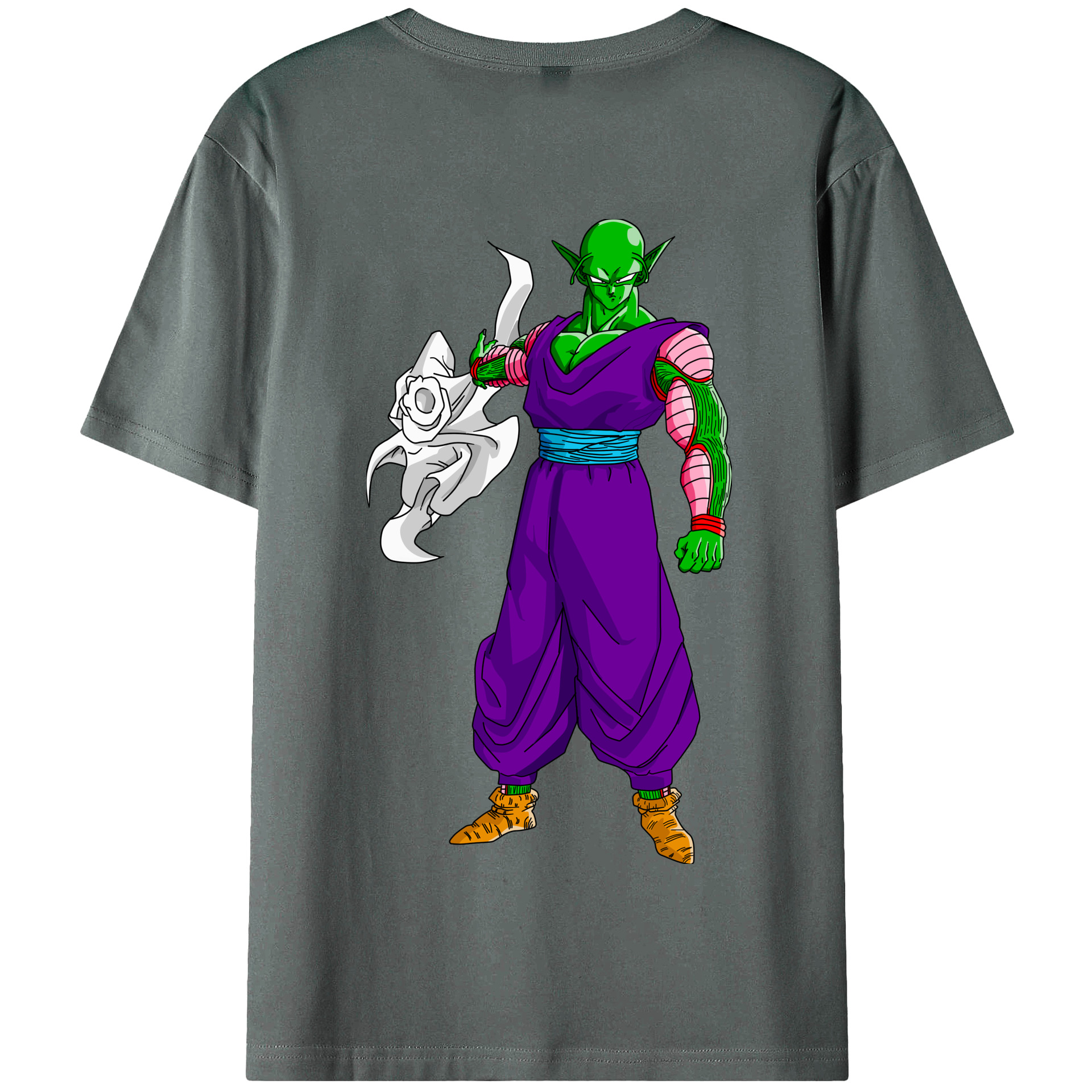 （画像用） ドラゴンボール ピッコロ DRAGON BALL Piccolo 綿100％半袖Tシャツ（背面プリント）